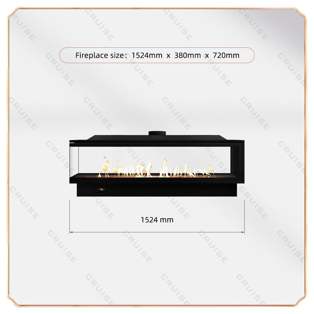 L1524-H720-D380mm 60 pouces