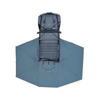 Nouvelle auvente de camping Overland 360 degrés, extensible de 1,5 m à 2,2 m, pour voiture, autoportante, avec bande LED