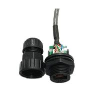Connecteur Ethernet RJ45 étanche IP68 Lilutong M19 8P8C à montage sur panneau
