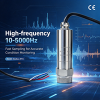 Transmetteur de vibrations triaxiales haute fréquence OEM, paramètres complets, RS485, 10-5000Hz, acier inoxydable 304L, IP65, boîte de vitesses moteur