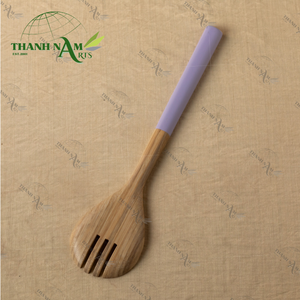 Cuchara de bambú para ensalada hecha a mano ecológica, utensilios de cocina al por mayor, vajilla de fiesta a precio barato hecha en Vietnam - Product Image 3