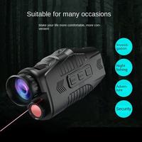 Caméra vidéo monoculaire HD compacte et légère, vision de jour et de nuit, entièrement noire, directement de l'usine