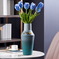 SANLOREN Promotion cadeau pour amis style simple bureau de table décoratif en céramique vase en porcelaine pour salon chambre décor