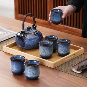 Gran oferta, taza de té de porcelana Retro de 130Ml, taza de café mate hecha a mano al horno, taza de maestro familiar para casa de té, té de Kung Fu chino - Product Image 5