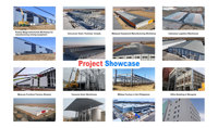 Structure en acier préfabriquée à deux étages CE UKCA Q355 pour hangar industriel à grande portée, charpente métallique, bâtiment en acier