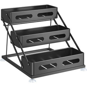 Kitchen Double Tier Non-Folding Stainless Steel Waterproof Towel Rack Installation-Free <b>Standing</b> Countertop Storage <b>PC</b> - Product Image 4
