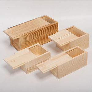 Tùy Chỉnh Tre Gỗ Sơn Lưu Trữ Thùng Bằng Gỗ Tự Nhiên Hộp Crat Cà Phê Châu Âu Cổ Điển Bằng Gỗ Trượt Top Hộp Hoa Thiết Kế - Product Image 4