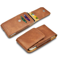 Étui universel multifonction pour téléphone portable avec clip de ceinture en cuir PU pour téléphone portable