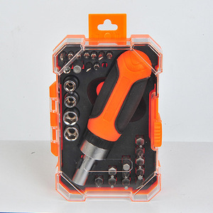 Juego de Llaves de Trinquete Lixin de 28 Piezas con Punta de 1/4, Juego de Herramientas Manuales para el Hogar, Acero al Cromo Vanadio - Product Image 1