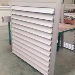 Ouragan externe de persienne de bâtiment et persiennes manuelles horizontales en aluminium imperméables