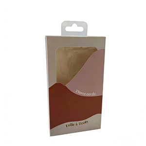 Nouvelle boîte d'emballage personnalisée pour téléphone portable avec logo imprimé, en carton kraft, avec fenêtre - Product Image 6