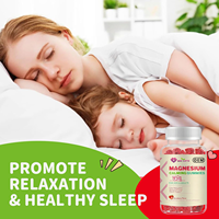 Gummies Apaisantes au Magnésium 60 unités Sans Sucre Saveur Fraise pour Enfants et Adultes Favorisent la Relaxation et la Concentration Complément Alimentaire