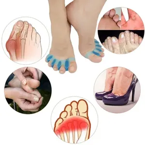 1Pair New Protective Toes Separator Suitable Bunion Corrector Material Soft Gel Straightener <b>Spacers</b> Stretchers Care Tool - Product Image 3
