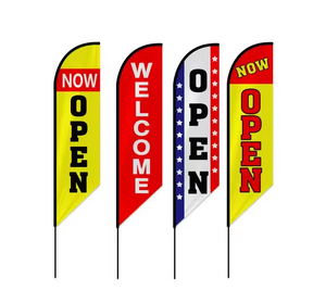 Banderas Publicitarias con Logotipo Personalizado <span class=keywords><strong>para</strong></span> Exteriores, Enormes de 12 pies, <span class=keywords><strong>para</strong></span> Agentes Inmobiliarios, Bandera de Pluma con Asta, Kit de Banderas Publicitarias - Product Image 6