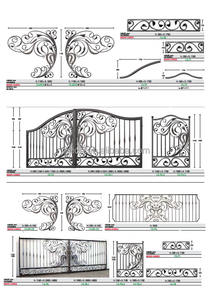 Composants de pièces de lance en fer forgé éléments forgés 3000mm 40x8 plaques de claquement de barre de galets pour clôture de porte - Product Image 4