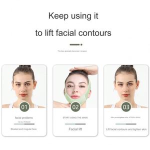 Bandeau liftant pour le visage pour femme, bande de lifting V-Line pour joues et menton, masque amincissant anti-rides portable pour soins à domicile - Product Image 3