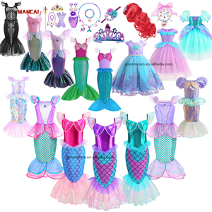 3-8 anni ragazza sirena fantasia vestito per bambini Halloween Cosplay festa di compleanno TV film principessa ariel Costume sirenetta - Product Image 1