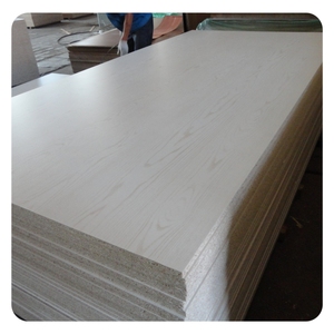 Panneau <span class=keywords><strong>de</strong></span> particules mélaminé 9mm E1 avec âme en peuplier et placage en Frêne, Bouleau, Chêne, Okoumé, Noyer, Teck, pour mobilier et décoration intérieure, 4x8ft - Product Image 3