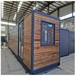 Glamping – <span class=keywords><strong>clé</strong></span> <span class=keywords><strong>en</strong></span> <span class=keywords><strong>main</strong></span> petite terrasse <span class=keywords><strong>en</strong></span> acier, <span class=keywords><strong>kit</strong></span> de bûches, cabane, villa de luxe, 40 pieds, conteneur <span class=keywords><strong>en</strong></span> <span class=keywords><strong>bois</strong></span>, maisons préfabriquées - Product Image 2