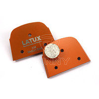 Outils de meulage de sols en béton style Lavina, patins de meulage diamantés à segment rond à changement rapide pour la préparation des sols