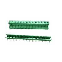 Connecteur de bornier PCB enfichable PITCH 7.62MM, prises mâle et femelle, KF2EDGK-7.62mm, connecteur à aiguille courbée 14 broches