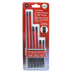 Jeu de 6 embouts de tournevis 6-en-1, outil électrique magnétique en acier de haute qualité, embouts résistants aux chocs, jeu de 6 embouts de tournevis à fente 6-en-1 - Product Image 6