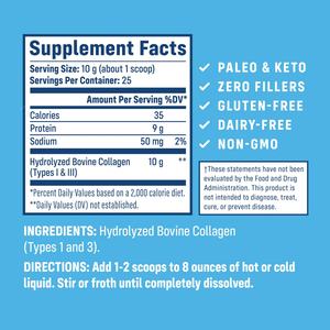 Péptidos de Colágeno en Polvo con Etiqueta Personalizada 250g, Apoyo para la Salud Ósea en Adultos, Suplemento de Péptidos de Colágeno - Product Image 5