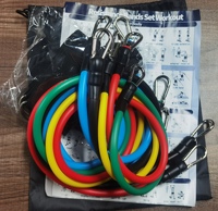 OEM Fdfit Bandas de Resistencia con Agarraderas, Anclaje para Puerta y Correas para Tobillos, para Entrenamiento de Alta Resistencia, Fisioterapia y Moldeamiento Corporal, Set de Ejercicio