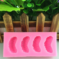 Moule en silicone 4 pièces en forme de pulpe d'orange pour la décoration de gâteaux faits main, outil de décoration et de modelage pour gâteaux en pâte à sucre