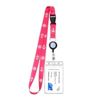 Cordons personnalisés pour croisière, porte-badges rétractables pour cartes de bateau, porte-badges d'identification étanches imprimés en sérigraphie, accessoires essentiels avec crochet