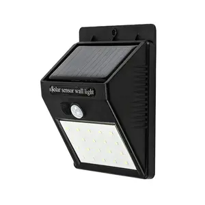 Waterproof Solar Panel Power Led Wall Lamp 20 LED Outdoor Garden Solar Lights With Motion Sensor