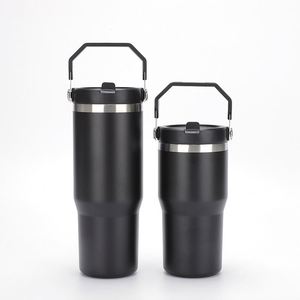 Vaso Térmico Portátil de Alta Calidad con Aislamiento para Cerveza, Recubrimiento en Polvo, 20oz/30oz, con Tapa y Asa, para Coche, Tipo Ice Bully - Product Image 4