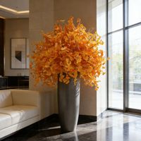 230 cm große Premium-Ginkgo-Kunstpflanze im Topf für Hotellobbys und Hochzeiten – Dekorative Boden-Ginkgo-Arrangement