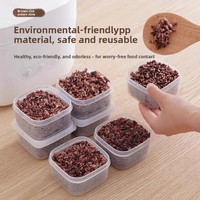 Boîte à déjeuner carrée en acier inoxydable pour riz brun à grains gros, de qualité alimentaire, pour usage domestique, avec compartiments, compatible micro-ondes