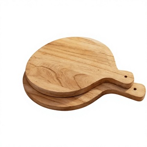 Bandeja Rústica de Madera para Servir Filetes y Pizzas con Asa de Madera, Apta para Lavavajillas, para Uso en Restaurantes - Product Image 5