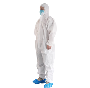 Overol Desechable Blanco de Polipropileno (PP) No Tejido de 28gsm y 25gsm, Antipolvo, para Procesamiento de Alimentos y Cuartos Limpios - Product Image 5