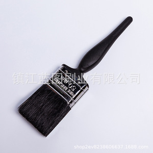 Brocha plana para pintar con mango de plástico, cerdas de cerdo, 50 mm, negra, origen Zhenjiang, herramienta de pintura - Product Image 1