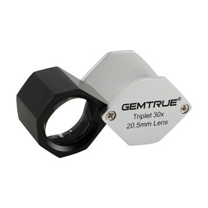 GemTrue Best Quality Highly Power 30X <strong>Triplet</strong> 20.5mm Jewelry Identifying Optical Glass Loupe - Product Image 1