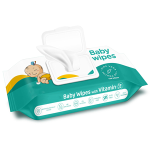 Lingettes humides pour bébé 80 pièces en gros, pas chères, en tissu non tissé épaissi en spunlace, pour le nettoyage des bébés - Product Image 1