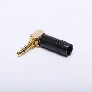 Connecteur audio 3,5 mm Jinsanhu T827 à 3 broches, noir, isolé, bornes à souder, jack stéréo blindé - Product Image 3
