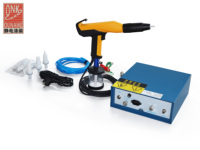 Mini machine de peinture électrostatique en poudre avec moteur et pistolet de pulvérisation pour la peinture de substrats en acier et four de cuisson