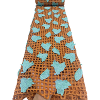 Tissu en dentelle guipure de haute qualité NI.AI, tissu en dentelle cordée 3D avec appliques nigérianes pour fêtes et mariages