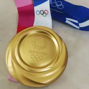 Benutzer definierte Supersport ler medaillen aus vergoldetem/versilbertem Metall