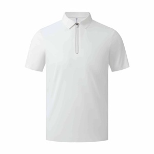 Polo Ligero de Manga Corta con Cuello de Media Cremallera para Hombre, de Secado Rápido, para Verano, Ropa de Trabajo, Tejido de Nylon, Ajuste Delgado, Uniforme Corporativo Dizzy - Product Image 5