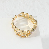 Bague Unisexe de Luxe Simple Ritafe 2026 en Coquille et Pierre Précieuse, Réglable, pour l'Index, Design Ouvert Tendance, en Zinc Bleu
