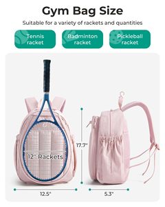 Ba lô thể thao tennis có ngăn đựng vợt bền chắc, chất liệu polyester, có lỗ thông hơi, ngăn đựng giày, nhãn hiệu riêng của nhà cung cấp ODM, số lượng đặt hàng tối thiểu nhỏ. - Product Image 2