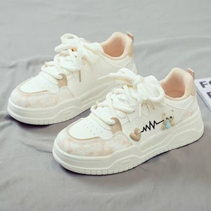 Nuevas Zapatillas Blancas para Mujer, Versátiles, Estilo Deportivo, con Suela Gruesa, Sensación de Internet, Estilos de Primavera y Otoño - Product Image 5