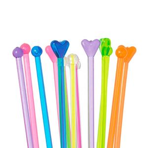 Modern klasik 37cm 38cm pemanjang akrilik warna-warni seni minuman pengaduk tongkat aduk panjang - Product Image 1