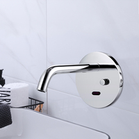 Robinet de lavabo mural à capteur sans contact, robinet automatique à capteur