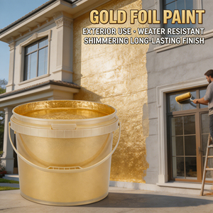 Peinture anticorrosion à base d'eau pour métaux, sans modification de couleur, texture métallique argentée scintillante pour rénovation - Product Image 3